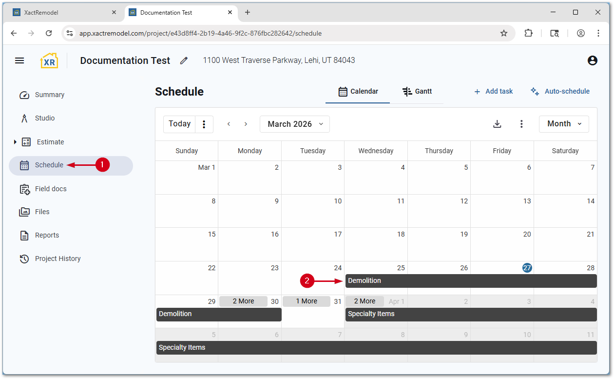 XRProjectScheduleSelect