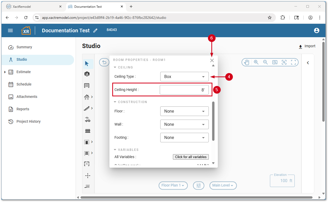 XRStudioRoomProperties