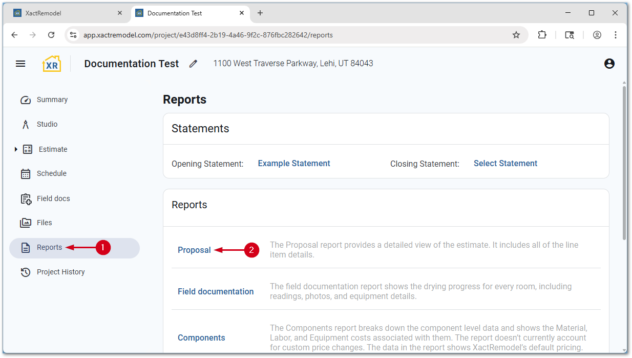 XRSelectProposalReport