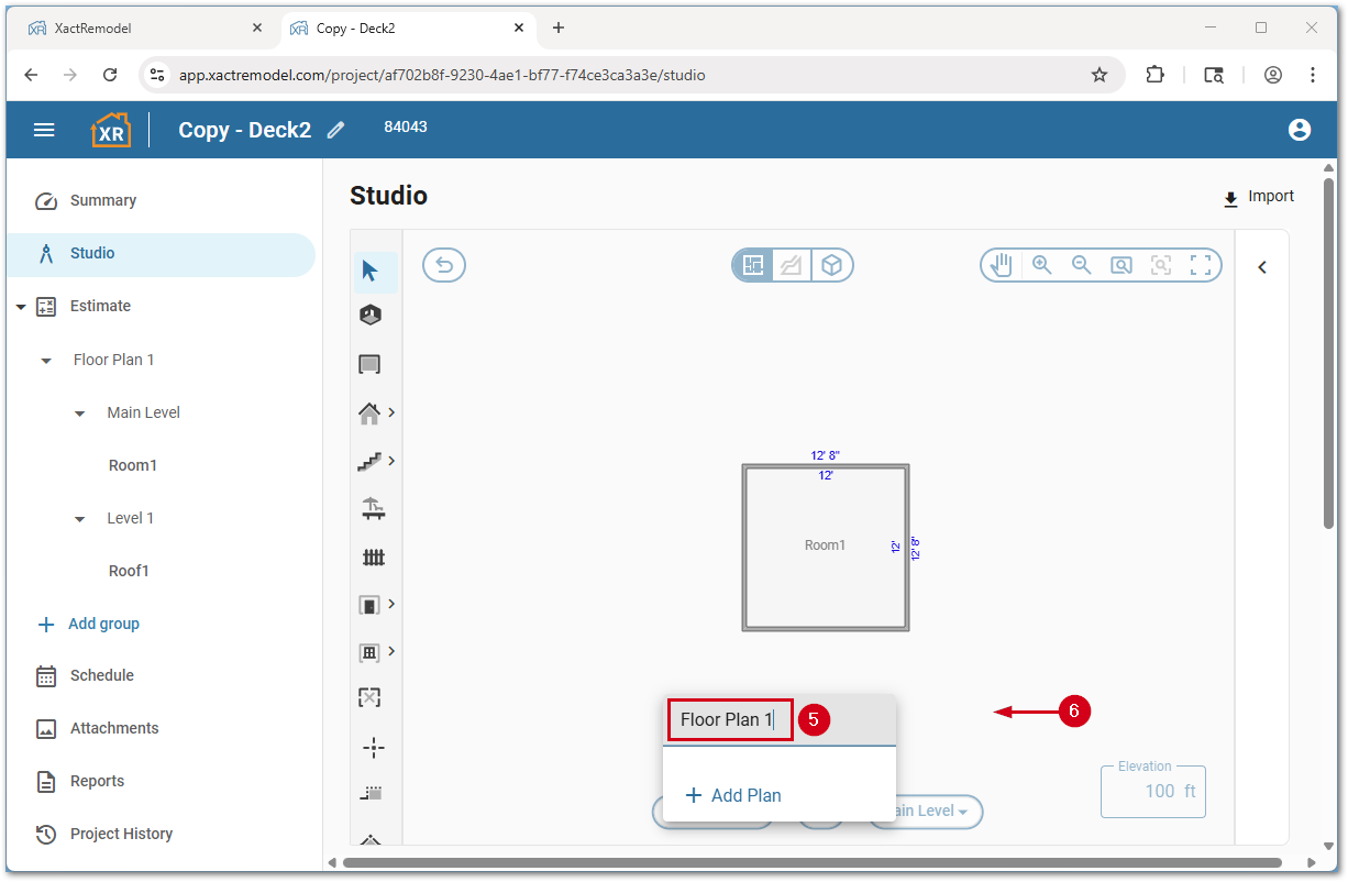 XRRenameFloorPlanName