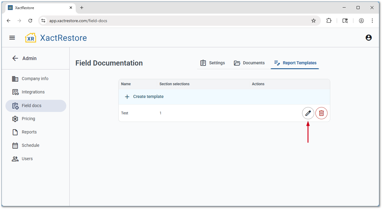 XRFDReportTemplateExisting