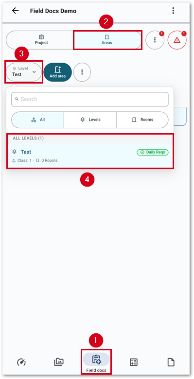 XRFDMobileSelectLevel